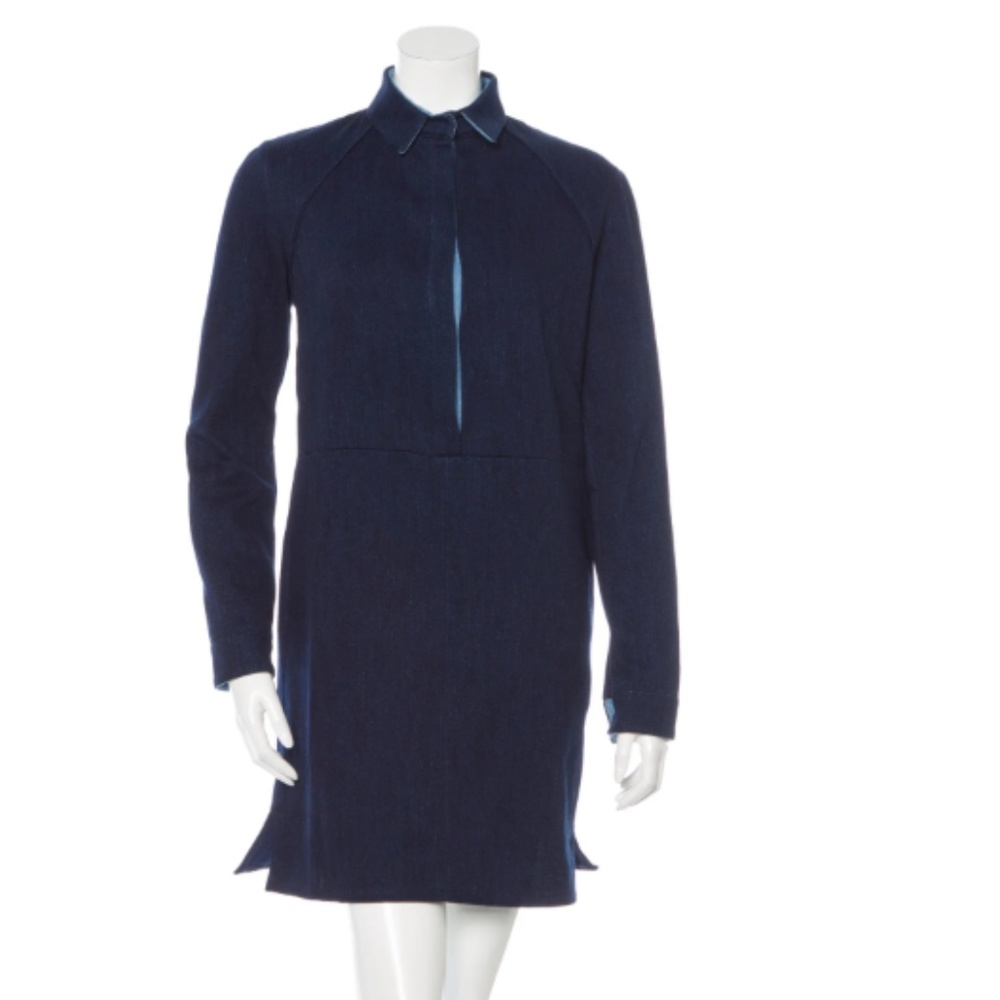 ATEA OCEANIE Long Sleeve Denim Dress Size: S | US4
